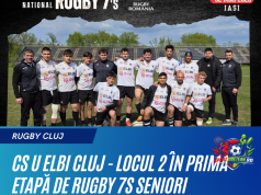 CS U Elbi Cluj – locul 2 în prima etapă de Rugby 7s masculin