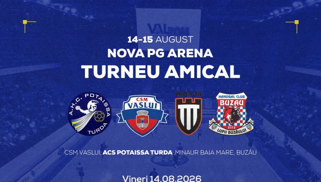 772713741_1777786806869910_655473727611008184_n Turneul Amical Potaissa Turda are loc pe 14-15 august, cu CSM Vaslui, HC Buzău și Minaur. Biletele pornesc de la 5 lei.
