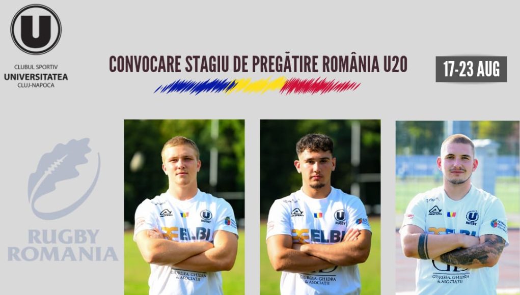 CSU ELBI CLUJ 6 jucători de la CSU Elbi Cluj sunt convocați la Naționala U20 de Rugby