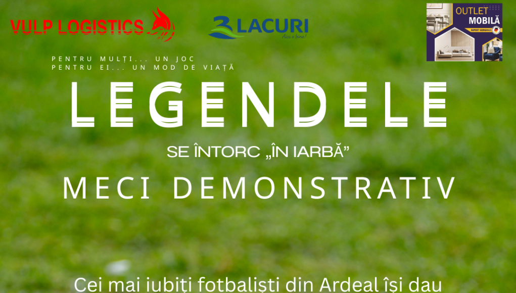 Legendele se întorc în iarbă Legendele fotbalului din Câmpia Turzii și U Cluj revin pe teren pe 22 august, la Complexul 3 Lacuri, într-un meci demonstrativ.
